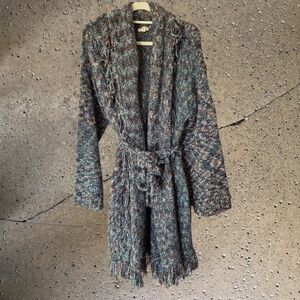 POL Multicolor Knit Cardigan With Belt
